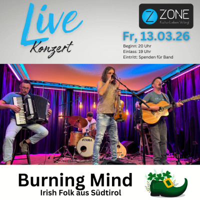 Livekonzert mit Burning Mind