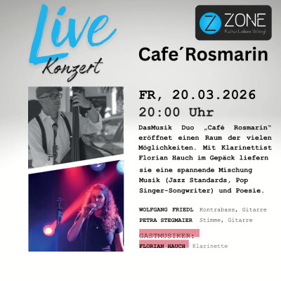 Livekonzert mit Cafe´Rosmarin