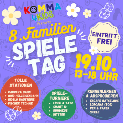 8. FAMILIEN-SPIELETAG im KOMMA | Bildrechte: co Komma